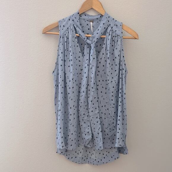 Free People Floral Sleeveless Blouse | Size Small - Picture 1 of 6